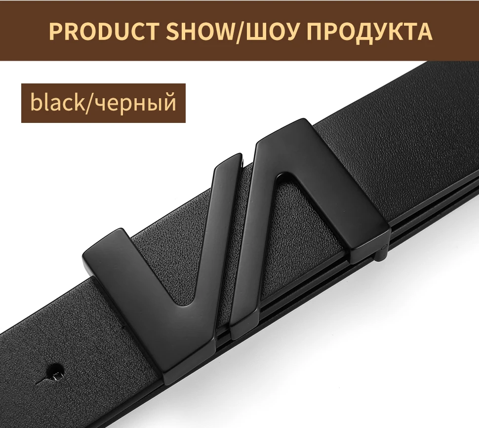 BIGDEAL fashion cow genuine leather new men fashion vintage style male belts for men pin buckle 100-130cm waist size 30-42