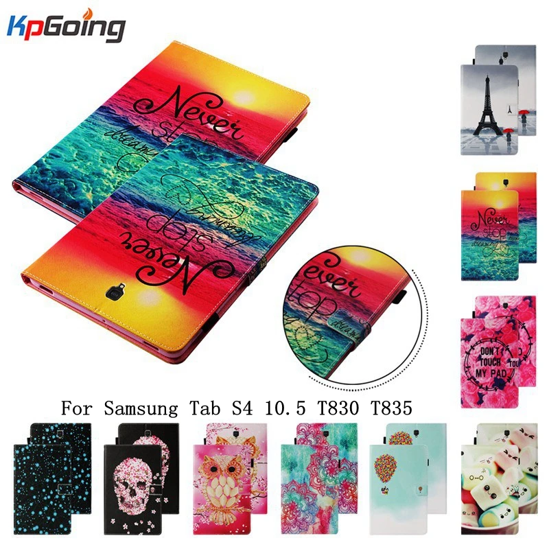 Чехол для samsung Galaxy Tab S4 10,5 T830 T835, умный чехол с подставкой для samsung Galaxy Tab S4 10,5, окрашенный из искусственной кожи чехол