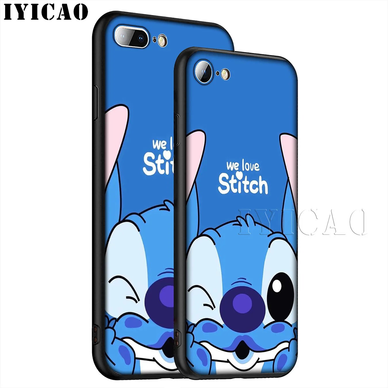 IYICAO милый Лило Ститч мультфильм мягкий силиконовый чехол для телефона iPhone XR X XS 11