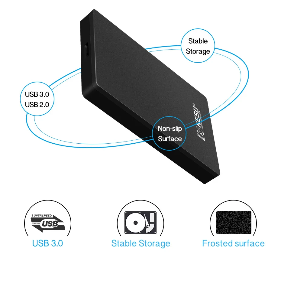 KESU 2,5 дюймов внешний жесткий диск USB 3,0 HDD портативный внешний HD Жесткий диск для ПК Mac Настольный Ноутбук сервер(черный/синий/красный