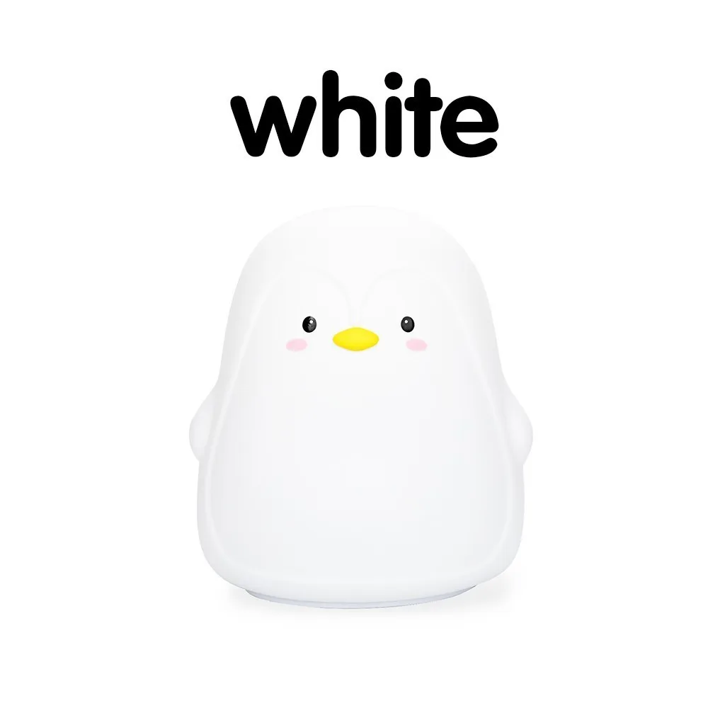 White Color Милый пингвин Ночная лампа Мультфильм Светодиодная лампа игрушки свет для детей сенсорный детская лампа Nocna Dla Dzieci Veilleuse Enfant - Испускаемый цвет: White Color