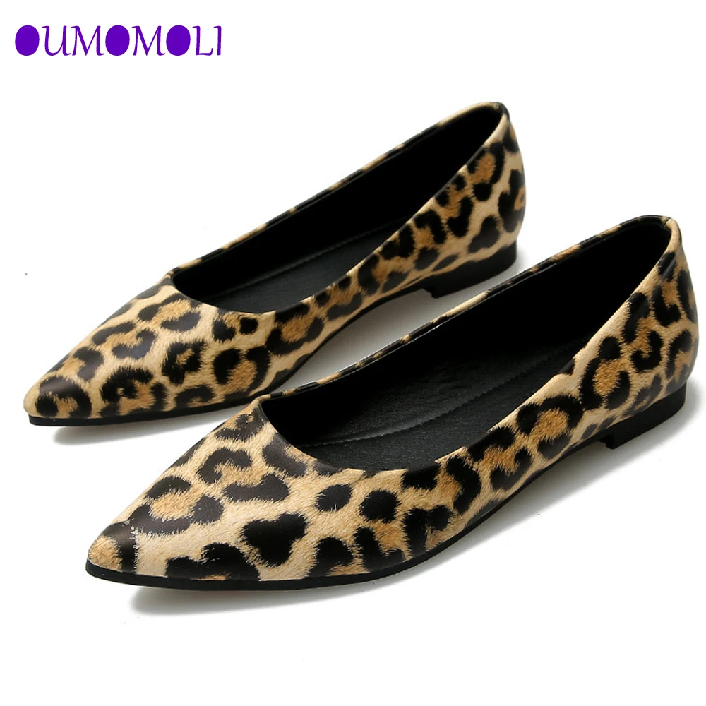 

Women's shoes Fashion Leopard Shallow mouth shoesFlat Pointed Toe Casual Shoes Spring autumnNew Leopard Print Single Shoes