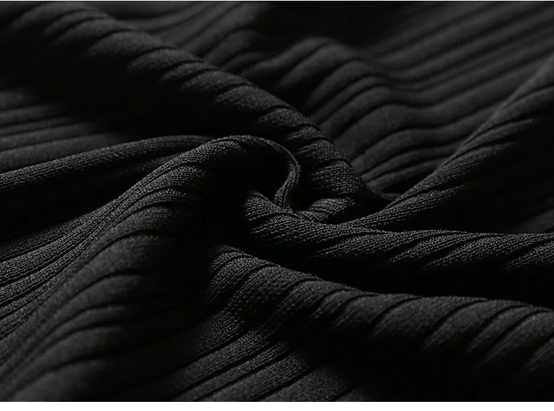 2020 spring and summer women's new fashion brand strapless sleeves knit dress was thin Slim waist short wj573 | Женская одежда