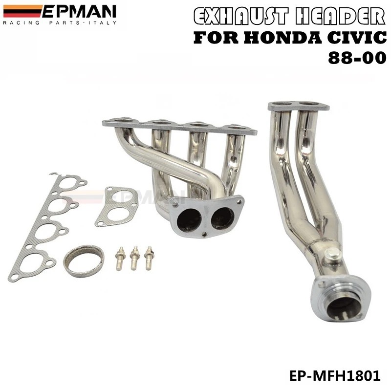 Гоночный коллектор выпускной для HONDA CIVIC 88 00 CRX DEL SOL SOHC D16 D SERIES EP MFH1801|honda racing|racing