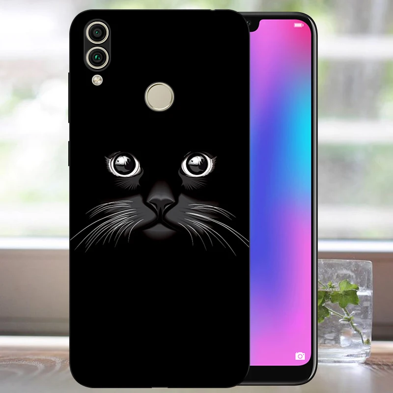 Силиконовый чехол для Huawei Honor 8C 6 26 дюйма мягкий телефона из ТПУ 8 C задняя крышка