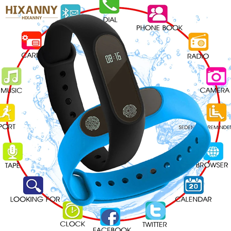 2019 новейший смарт-браслет M2 водонепроницаемый монитор сердечного ритма Bluetooth