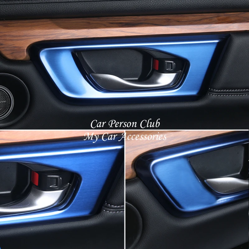 Для Honda CR-V CRV 2017 2018 2019 чехол для внутренней двери ручка с блестками рамка панель