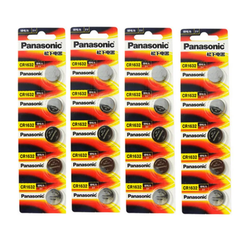 20 шт./лот PANASONIC CR1632 1632 DL1632 3 в литиевые батареи Кнопочная монетная батарея|coin battery|3v