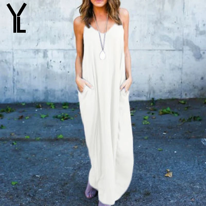 Женское пляжное платье однотонное прямое с v образным вырезом лето 2018|beach dress|summer