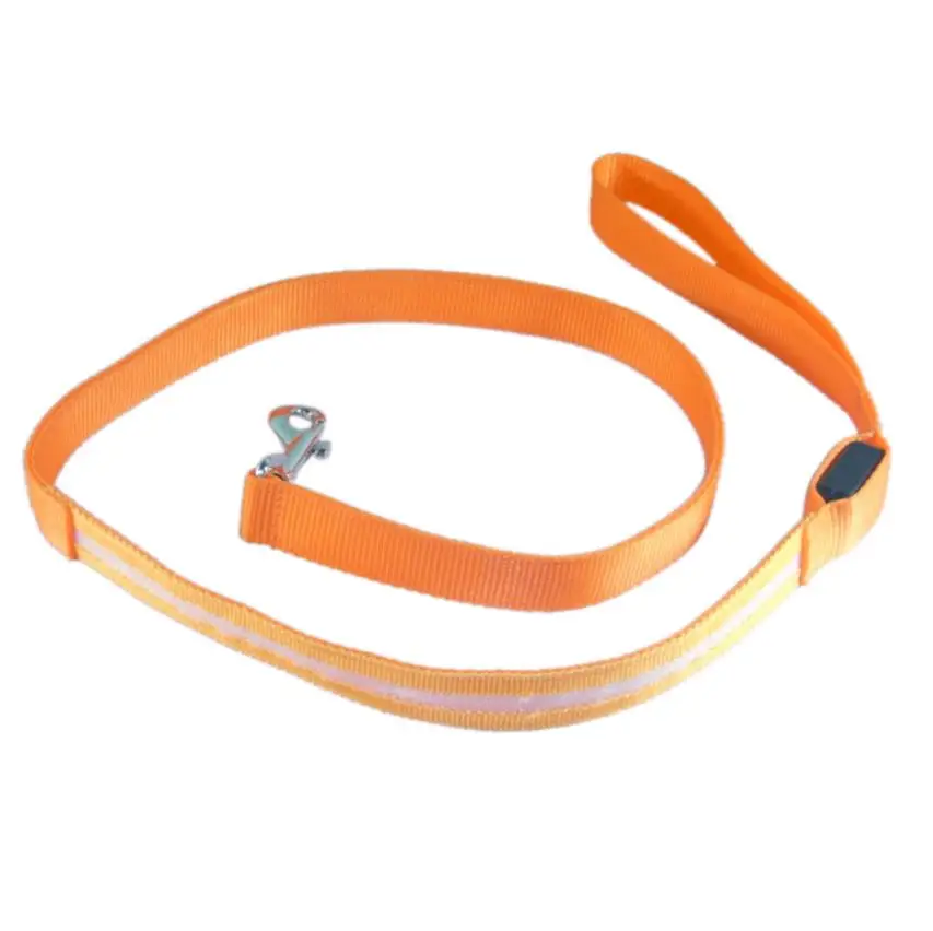 Orange 120 см нейлоновый светодиодный поводок для домашних животных, маленький поводок для собак, ночник, светодиодный, мигающий, светящийся, светодиодный, товары для домашних животных, для кошек, собак, для рисования, Dig2 - Цвет: Orange