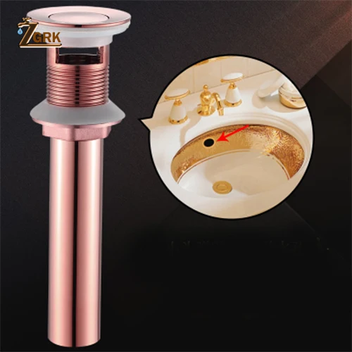 Rose gold3 ZGRK античный латунный китайский дракон стиль ванная комната бассейна отходов всплывающие отходов тщеславие сосуд Раковина слив без перелива - Цвет: Rose gold3