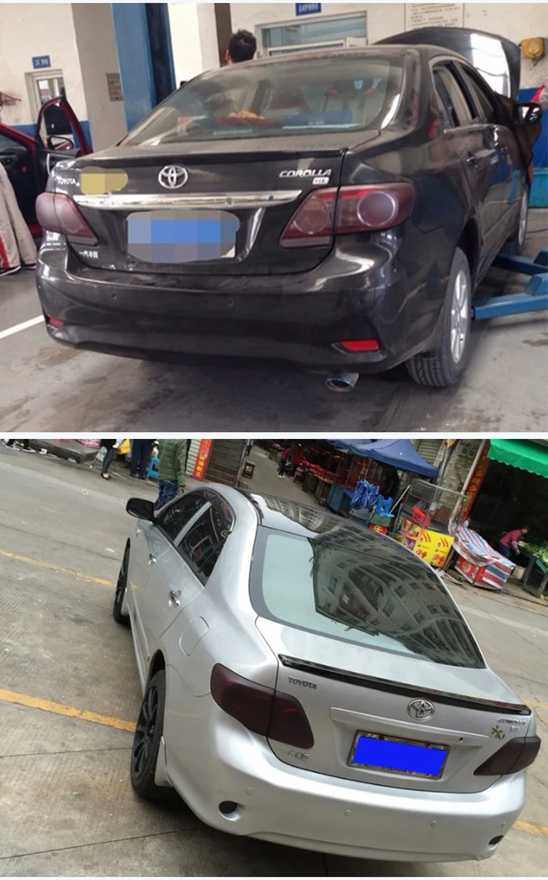 Для Toyota Corolla 2008 2009 2010 2011 2012 2013 украшение автомобиля ABS пластик краска окраска цвет задний спойлер багажника
