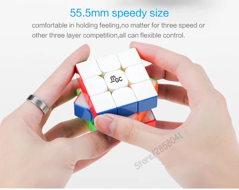 Yj MGC 3x3x3 Магнитный нео-куб, магический куб, черный/смешанный цвет, головоломка, скоростной куб для тренировки мозга, игрушки для детей, детей, взрослых