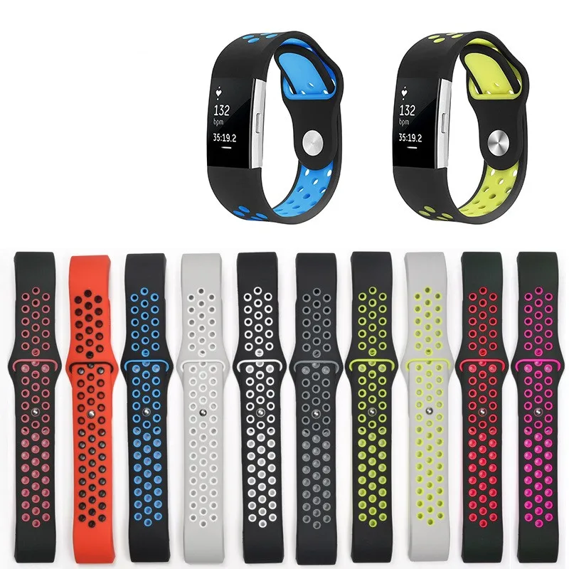 Спортивные часы ремешок для FitBit Charge 2 Силиконовый Браслет ремешок для Charge 2 браслет умные Браслеты Аксессуары