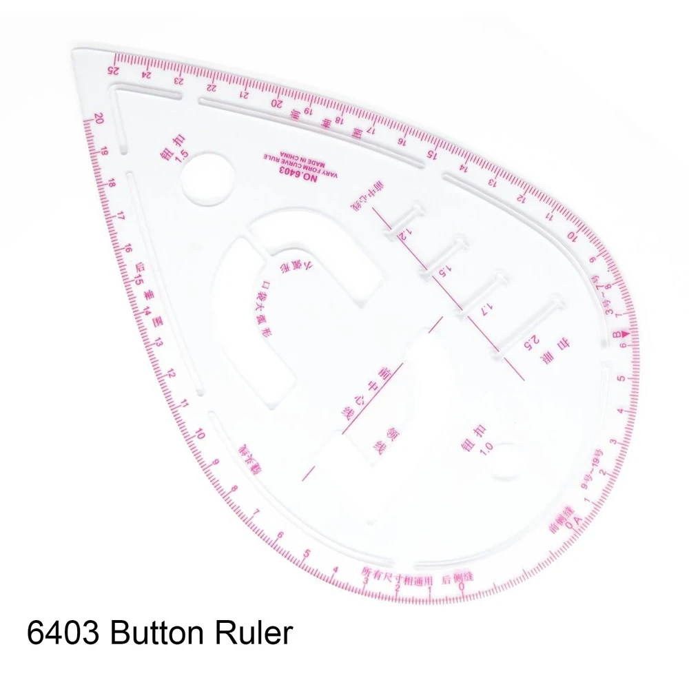 Линейка для шитья 7 шт. многофункциональные линейки швейных платьев набор