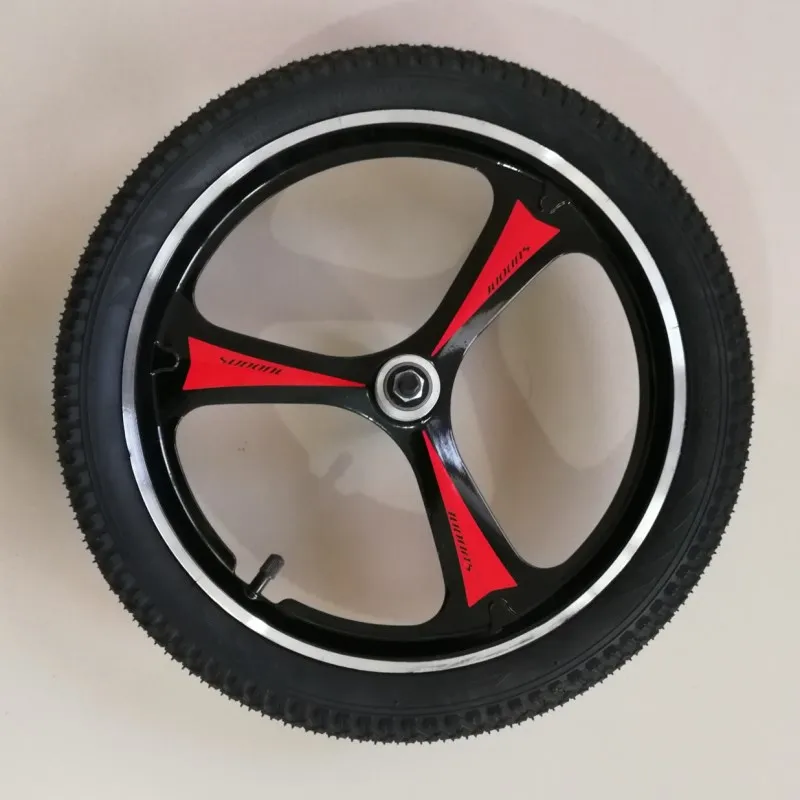 16er front and tire Передние и задние ступицы колеса 12/14/16/20 дюймовый велосипед из алюминиевого сплава диск передачи Колесный тормозной комплект для взрослых и детей - Цвет: 16er front and tire