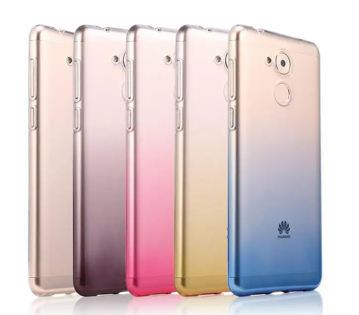 Ультра тонкий градиент мягкий чехол TPU для huawei Honor 6C DIG L21HN Nova Smart копания L21 дело
