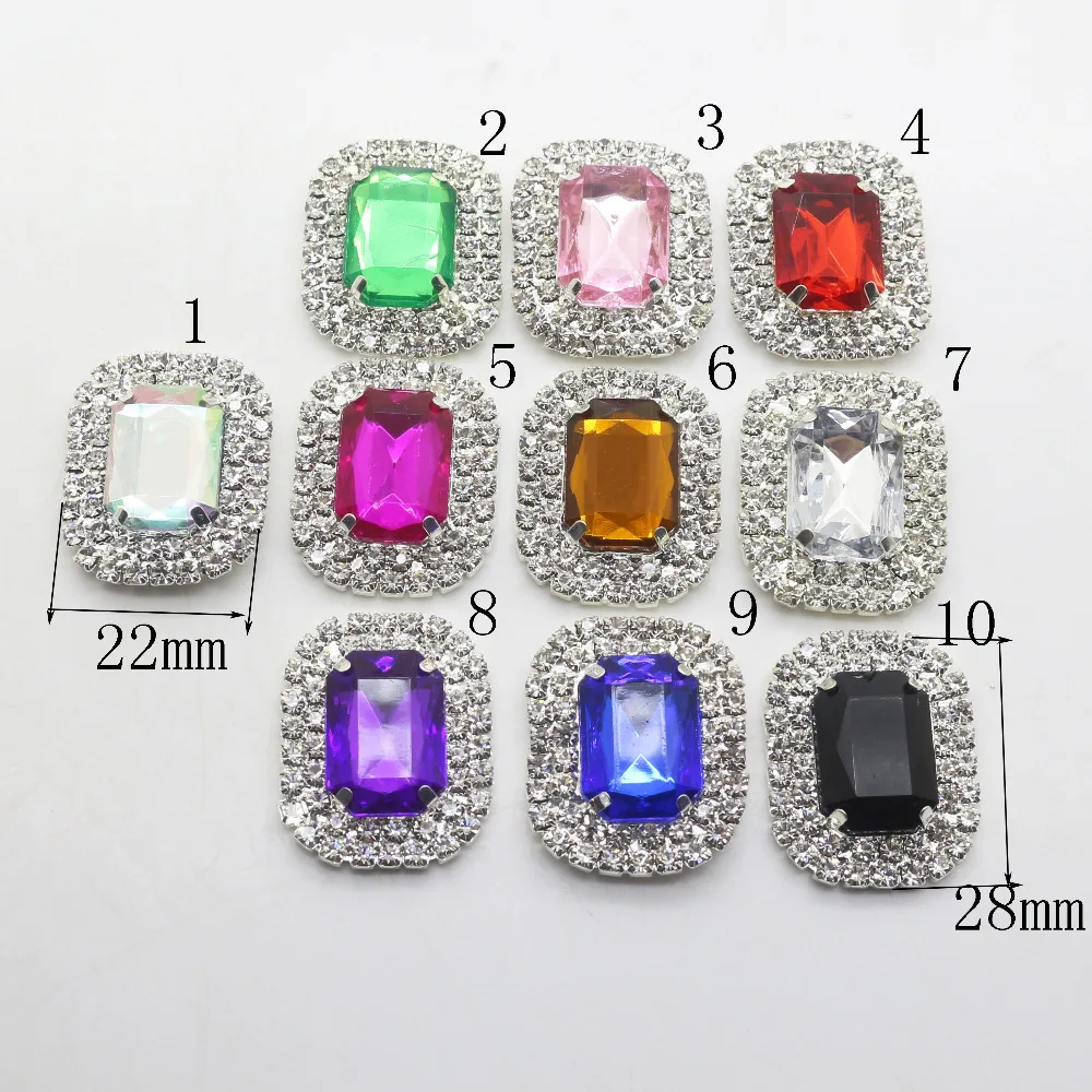 Новинка прямоугольные пуговицы из камня с плоской задней стороной 22*28 мм 5 шт.