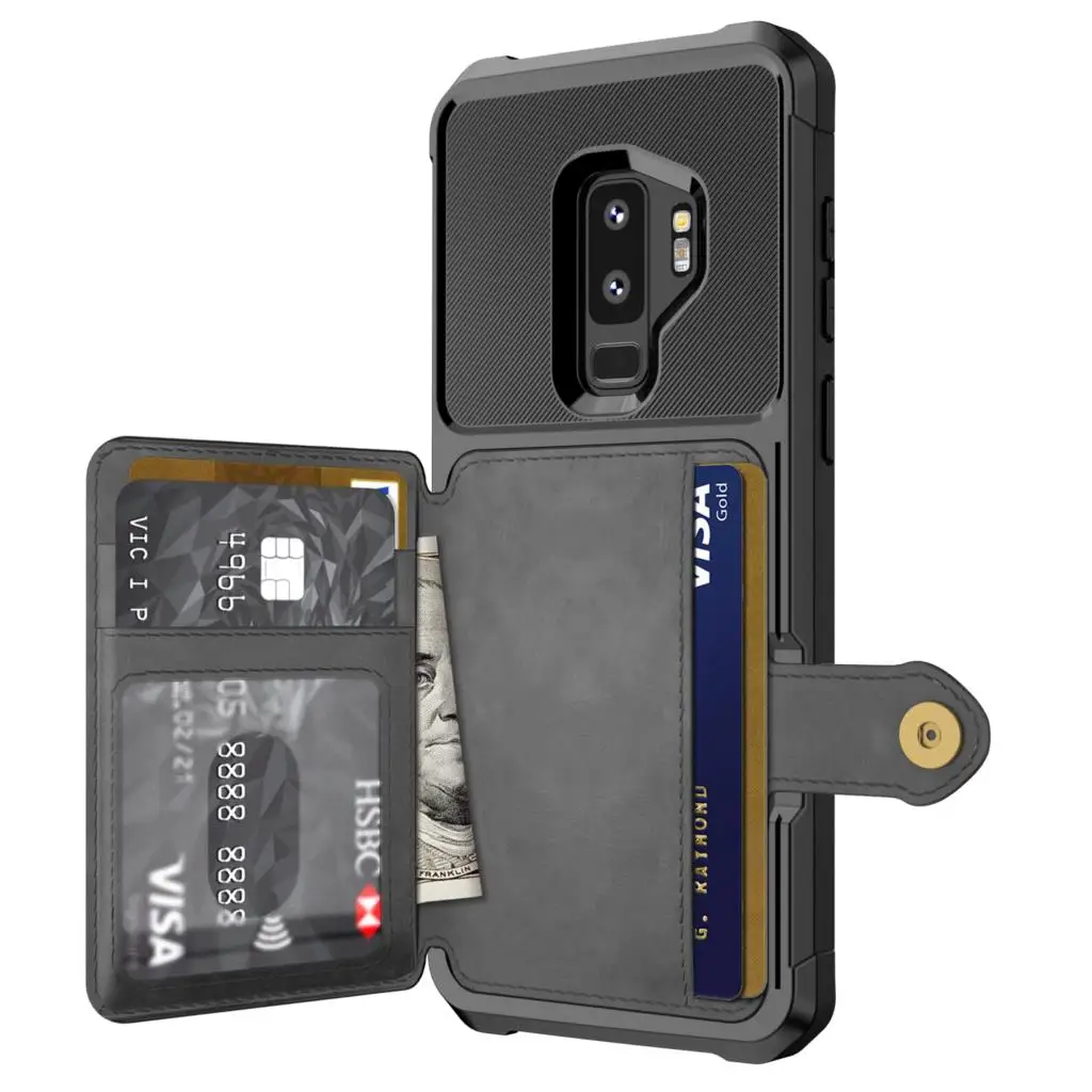 Чехол WEFOR из искусственной кожи для Samsung Galaxy S9 Plus ретро чехлы-книжки телефонов Note 9