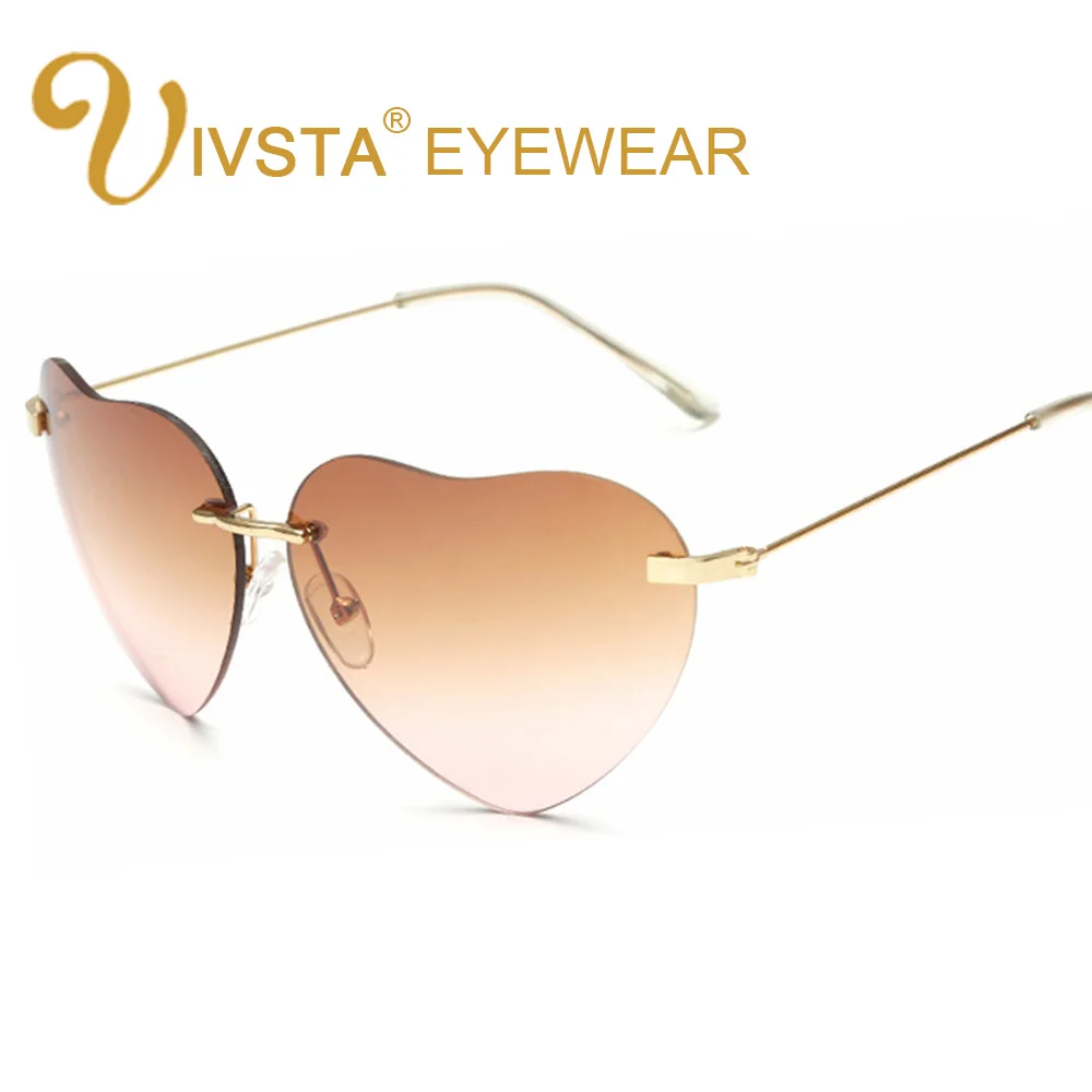 

IVSTA Heart Sunglasses Women Ladies Brand Designer Vintage 2017 103 Mirror Steampunk Luxury Retro Female Hear Shaped Sunglasses