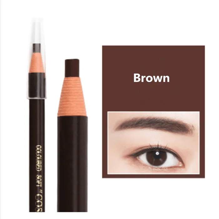 Brown 1818 Pencil Горячая 24 шт. 5 цветов 1818 стойкий для бровей Карандаш Водостойкий бровей - Цвет: Brown 1818 Pencil