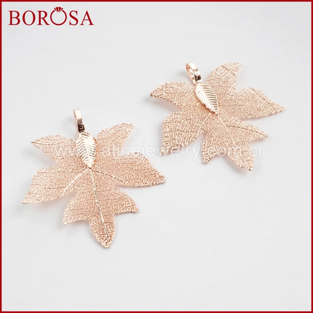 BOROSA новая 20 шт титановая подвеска с Кленовым листом для изготовления ювелирных