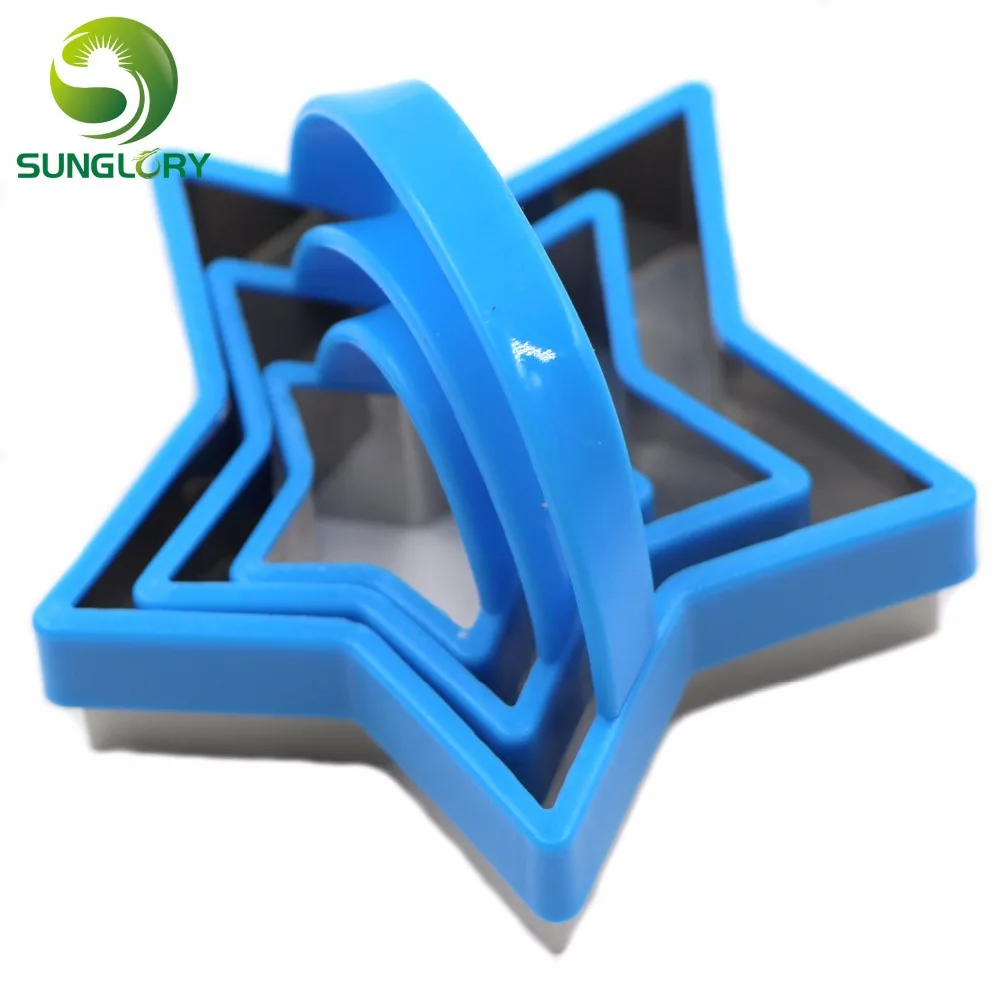 3 шт. резак для печенья из нержавеющей стали с пластиковой ручкой | Дом и сад