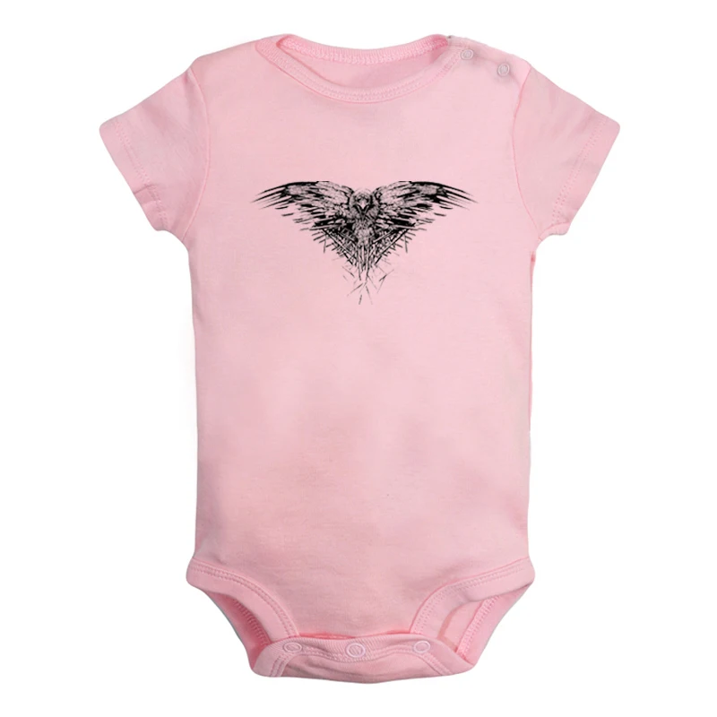 JaBaby2207PD Униформа-комбинезон для новорожденных мальчиков и девочек с принтом «Игра престолов», «Три глаза ворона», «ворон» - Цвет: JaBaby2207PD