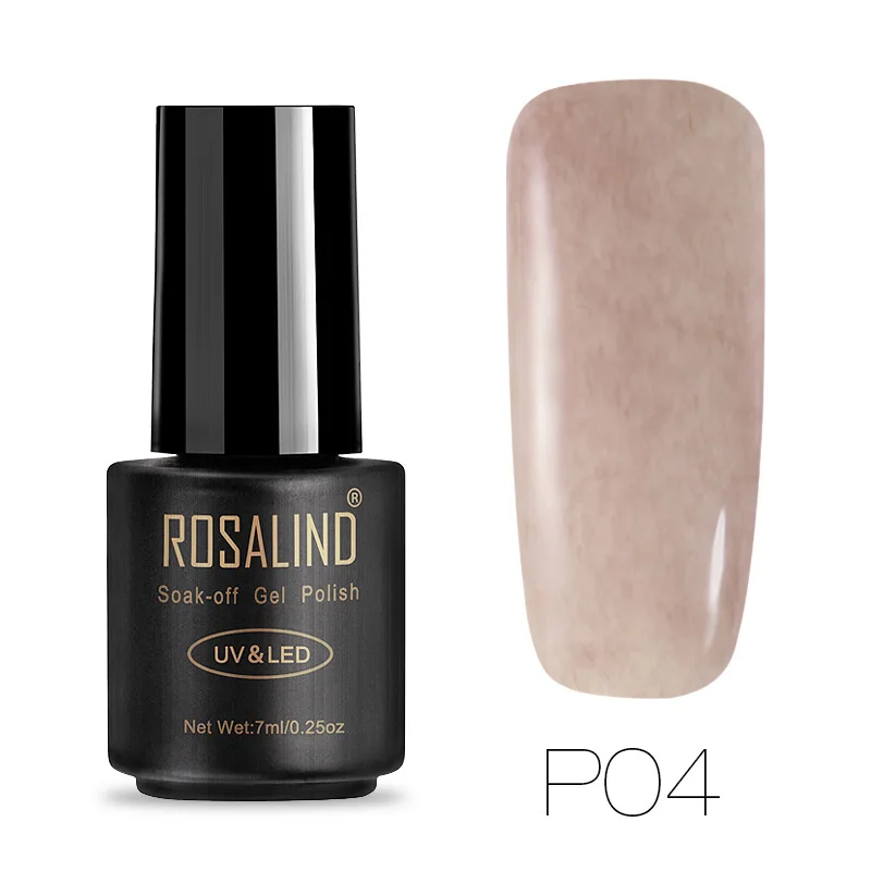 04 ROSALIND 7 мл искусственный мех P01-12 гель лак для ногтей Удлинительный УФ-гель лак дизайн ногтей все для маникюра праймер Топы - Цвет: 04