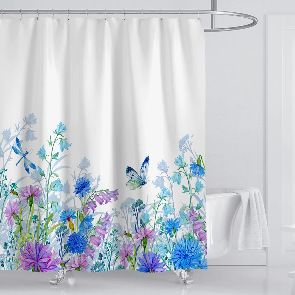 

colorful flower shower curtain for bathroom new arrival drop shipping large curtain shower bathroom