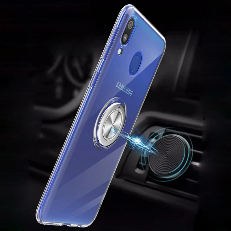 A40 Роскошный прозрачный мягкий силиконовый чехол для телефона samsung Galaxy защитный