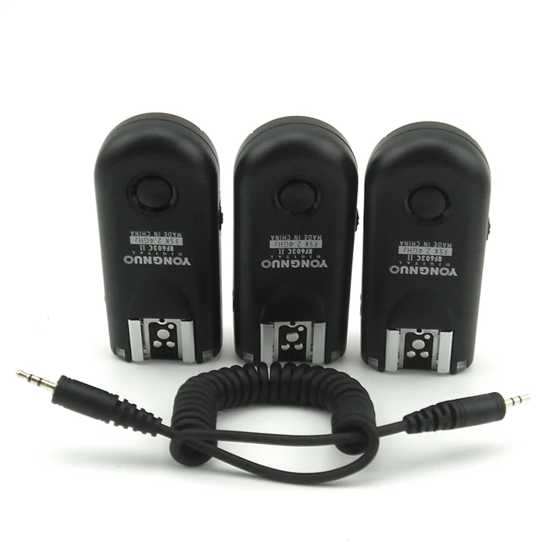 Беспроводной триггер Yongnuo для Canon 550D 500D 450D 60D T2i T1i XSi 2 4G 3 шт.|wireless flash|yongnuo rf-603 iiyongnuo ii