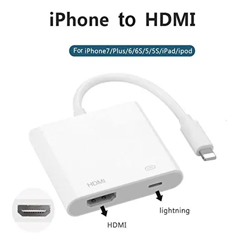 Цифровой адаптер Moveski L8 AV для освещения * ning в HDMI совместим с iPad air iphone 6 6S 7 7Plus 8