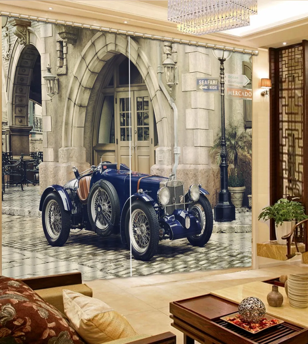 Классические занавески для детской комнаты украшение автомобиля 3D гостиной