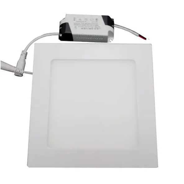 

ultra thin LED Square Panel 3W 4W 6W 9W 12W 15W 18W 85-2565VSMD2835 recessed ceiling led panel light downlight White/ Warm white