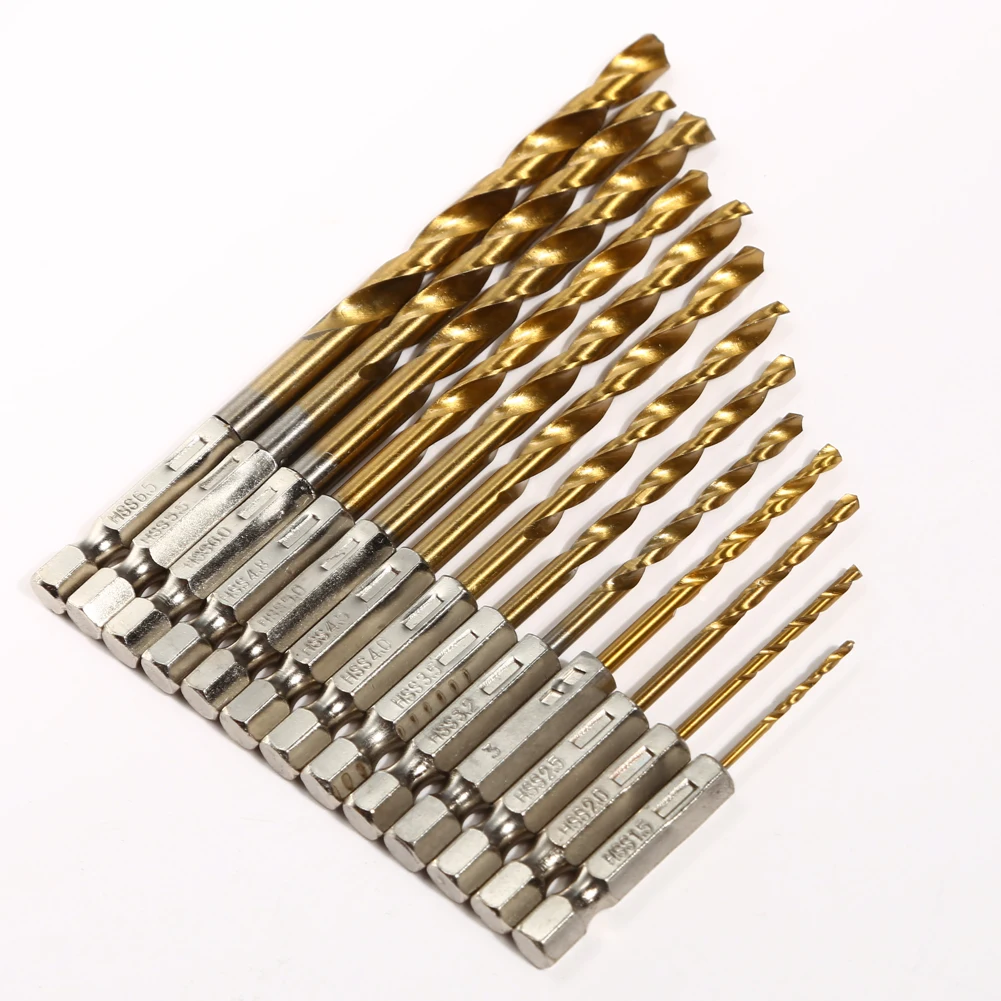 13pcs HSS Cobalt Drill Set Countersink Hex Bit High Speed Steel Shank Quick Change 1.5-6.5mm Power Tools Multi Bits | Инструменты