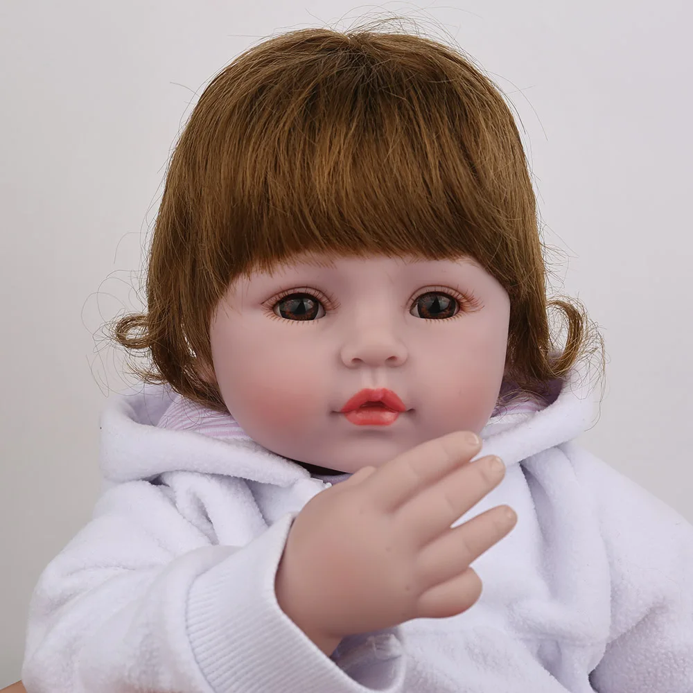 55 см NPKDOLL Reborn детский для новорожденных девочек куклы принцессы Детский