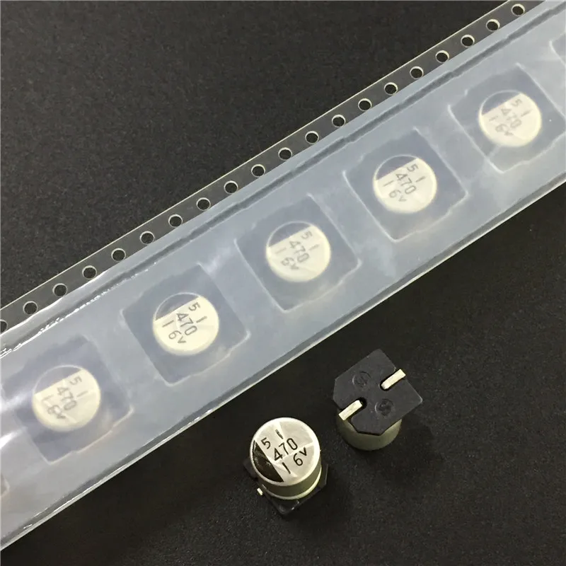 10pcs 470uF 16V SANYO BS series 8x10.2mm Original 16V470uF SMD Aluminum Electrolytic Capacitor | Электронные компоненты и