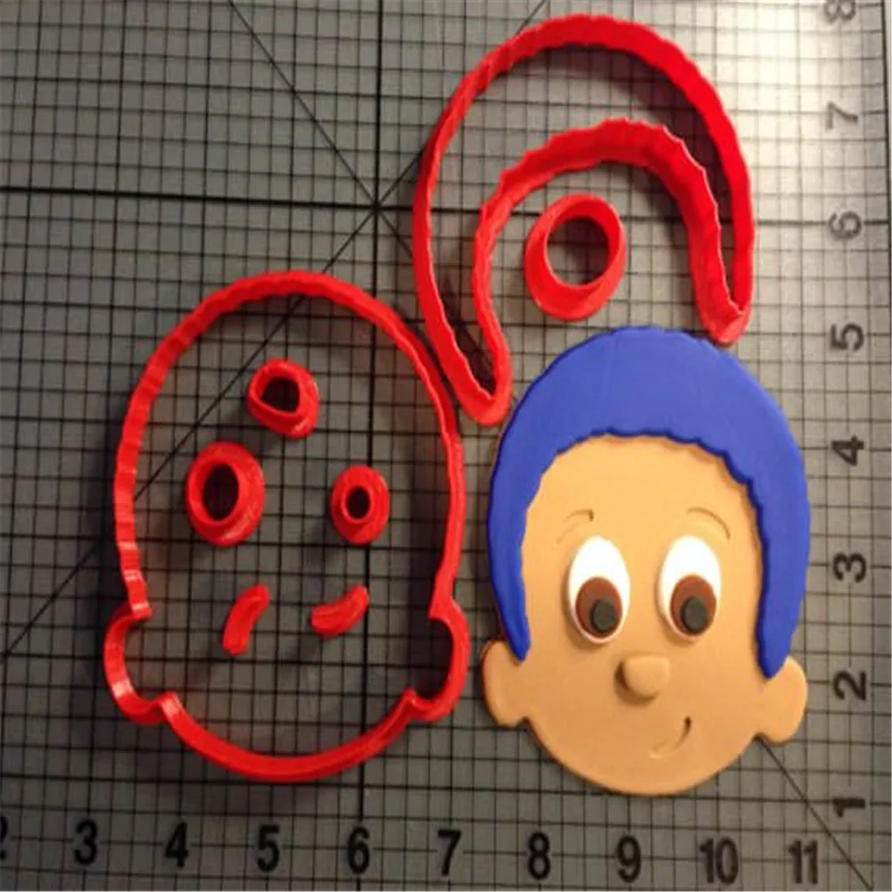 2018 мультфильм пузырь гуппи персонаж печенья резак на заказ 3D Печатный помадка