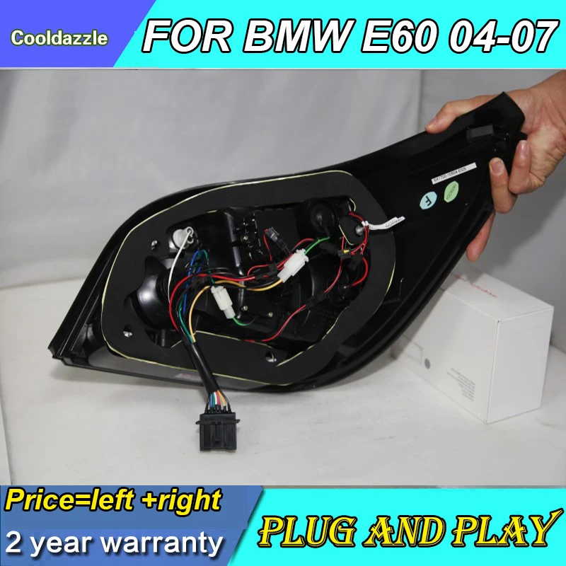 Для BMW E60 5 Серии 520i 523i 525i 528i 530i Задний фонарь LED 2004 2005 2006 2007 года Задние фонари Сигнальные огни.