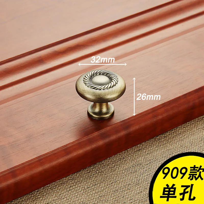 909 Single hole AOBITE, Европейский цинк, Aolly, антикварные ручки для роскошного шкафа, 128 мм, кухонный шкаф, вытягивает ящик, палочка, отверстие, ручка для мебели - Цвет: 909 Single hole