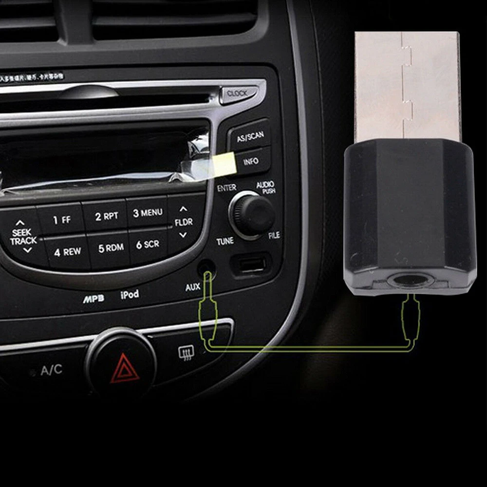 Автомобильный ресивер Bluetooth 4 0 стерео музыка 3 5 мм AUX аудио беспроводной Handsfree
