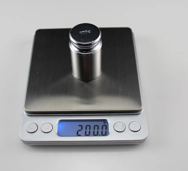 

High Quality 2000g x 0.1g 2KG 0.1 Gram Digital Scale Jewelry Diamond Kitchen Diet Coins Postal LCD 2 tray