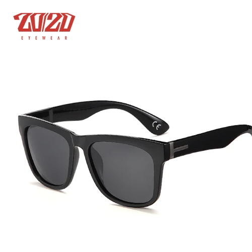 C01 Black Smoke 20/20 Классические Солнцезащитные Очки Вождения Мужчины Марка Дизайнер Поляризованные Очки UV400 Мужской Солнцезащитные Очки cuculos Feminino Gafas PL287 - Цвет линз: C01 Black Smoke