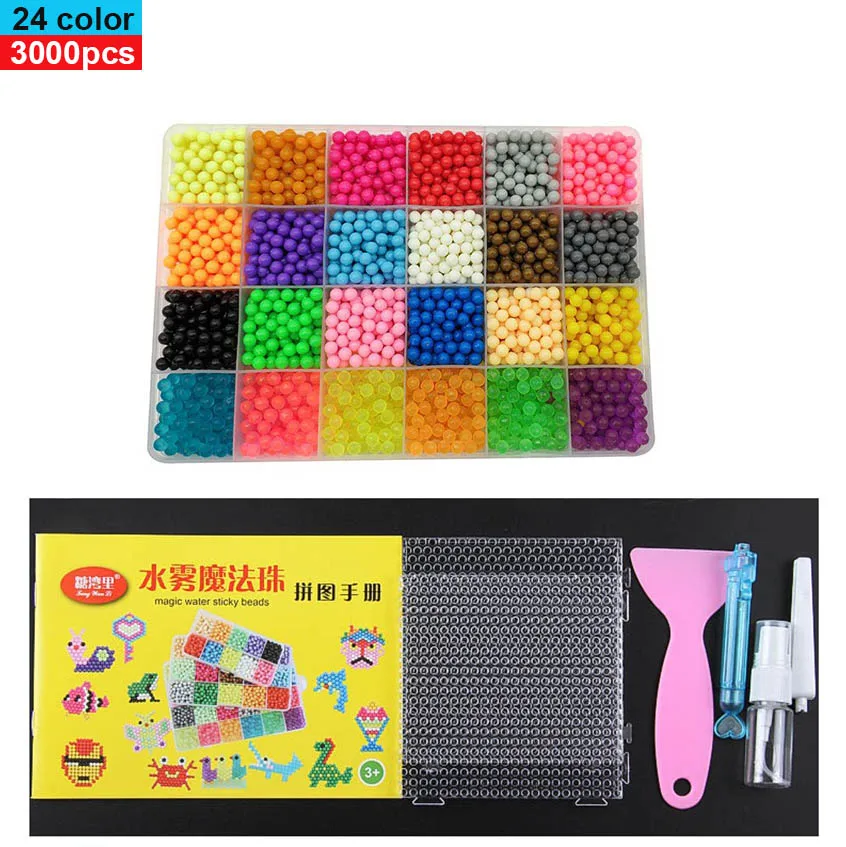 6000 шт DIY Магия Аква-бусины формы в виде животного рукой решений 3D головоломки для детей развивающие Аква-бусины игрушки для детей заклинание пополнить
