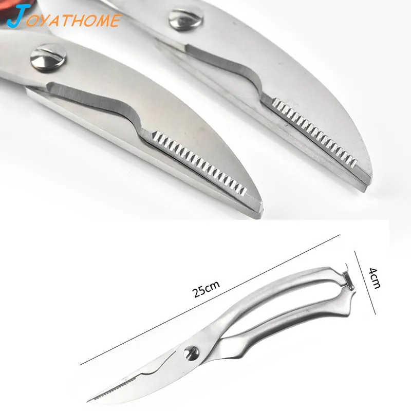 Joyathome Heavy Stainless Steel Chicken Bone Cut Fish Scissors Kitchen Hollow Handle Food Knife |