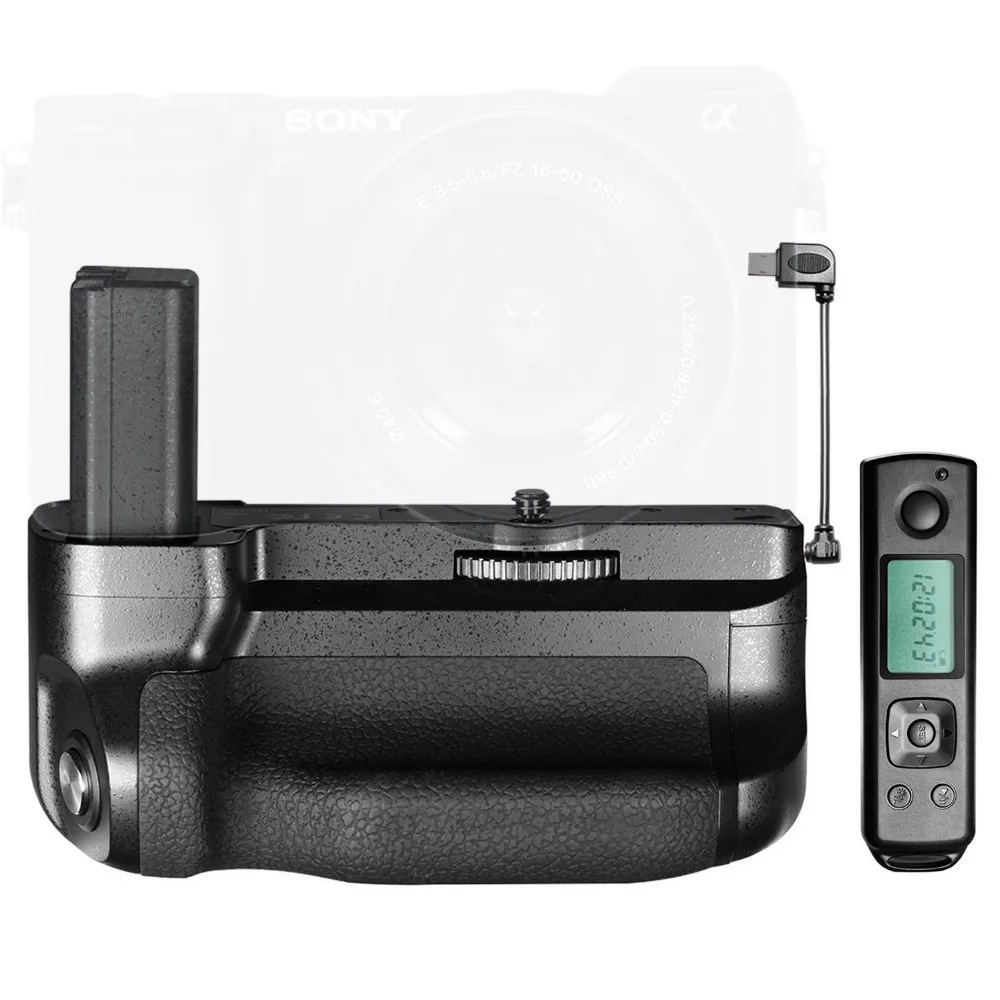 Neewer Meike Батарея ручка для Sony A6300 Камера Встроенный 2 4 GHz Дистанционное Управление