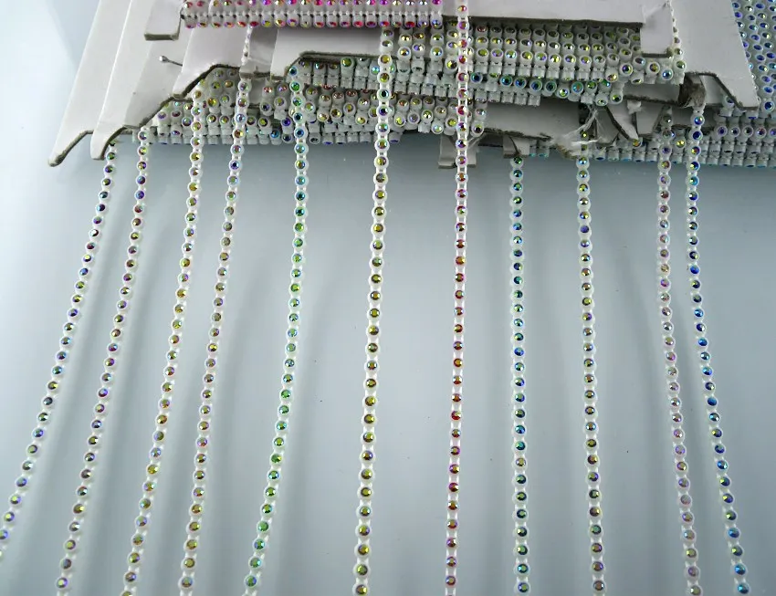 Сделай Сам SS6 класса А АВ Хрустальные стеклянные камни 2 мм Стразы белая