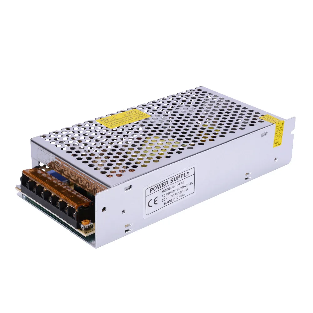 

YiiSPO Hot Selling 12V 10A Switching Power Supply 120W Adapter 12V LED Strip Transformer wholesale from factory free shipping