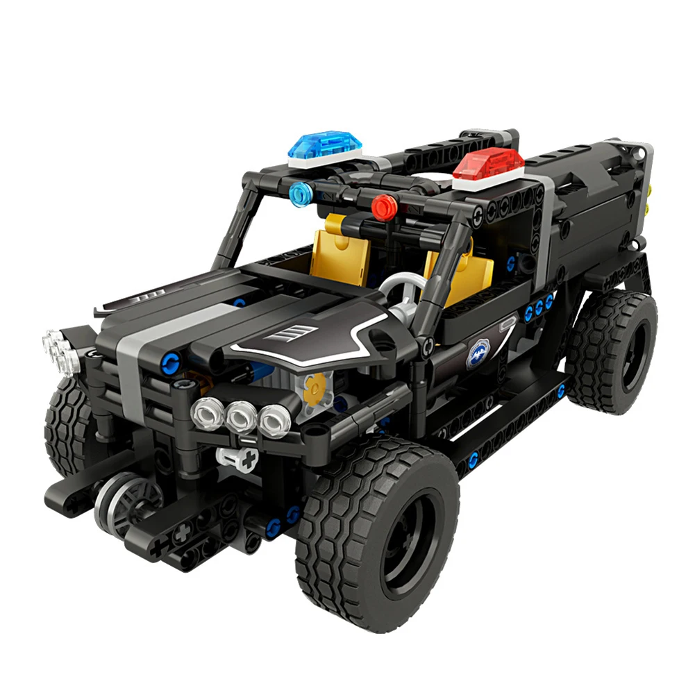 2.4G DIY Electric Command Vehicle Building Block Military Car Model Education Kids Toys Remote Control toys for children | Игрушки и